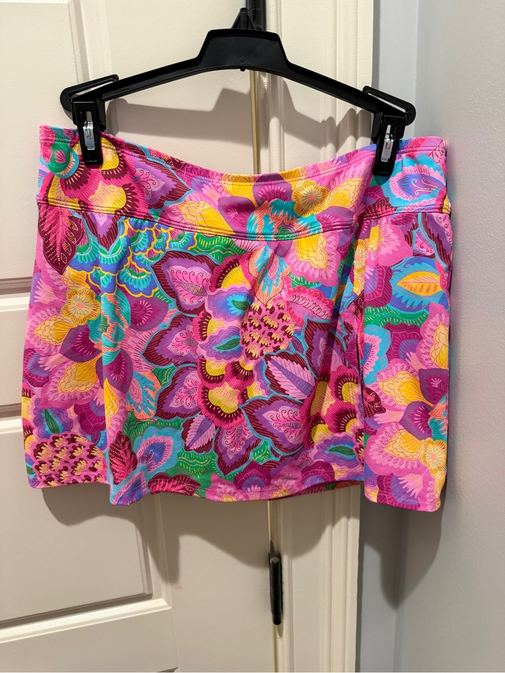 Bleu Rod Beattie Floral Pink Multicolor Women’s Swim Skirt size 8